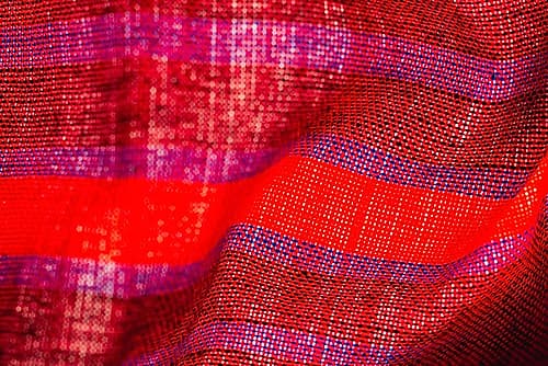 Colorful fabric detail Art Print